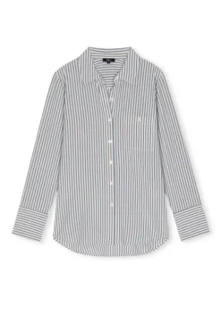 Beck Ivory Steel Blue Stripe