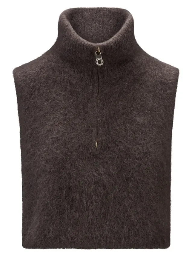 Belinda Chunky High Neck Dark Brown
