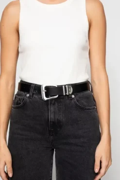 Bennett Belt Black Silver