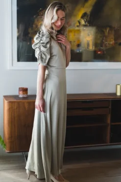 Benuti Solid Dress Light Green
