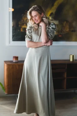 Benuti Solid Dress Light Green