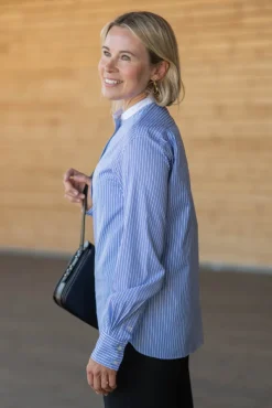 Bermudes Shirt Bleu/Blanc