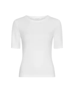 Betrina Rib 2/4 Tee Bright White