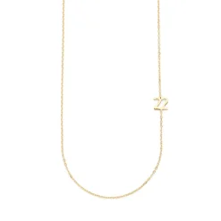 Big Number Necklace Gold - 50L - 22