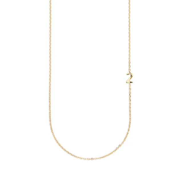 Big Number Necklace Gold - 40L - 2