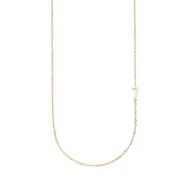 Big Number Necklace Gold - 50L - 7