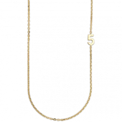 Big Number Necklace Gold - 50L - 5