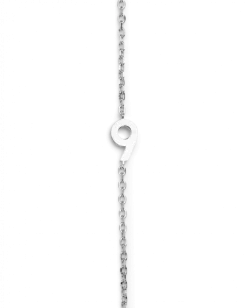 Big Number Necklace Silver - 50L - 9
