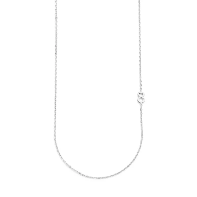 Big Number Necklace Silver - 40L - 8
