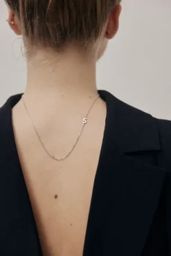 Big Number Necklace Silver - 40L - 5