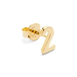 Big Number Studs Gold - 2