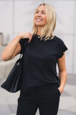Birdia Lynette Tee Black