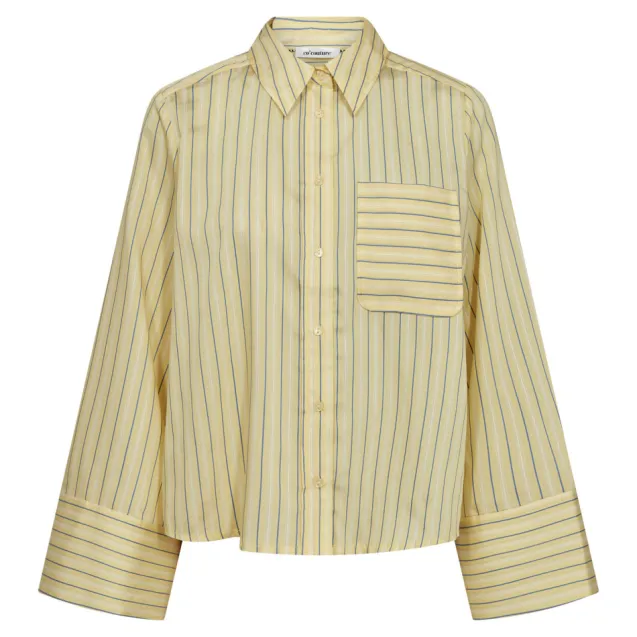 Blaine Bell Sleeve Shirt Pale Yellow