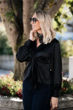Blair Blouse Semi Rich Black