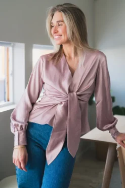 Blair Blouse Semi Rich Blush