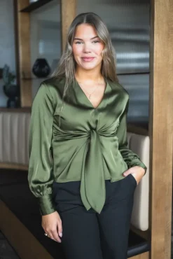 Blair Blouse Semi Rich Olive
