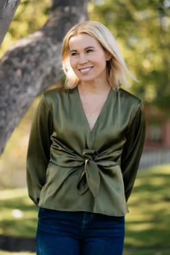 Blair Blouse Semi Rich Olive