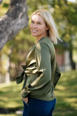 Blair Blouse Semi Rich Olive