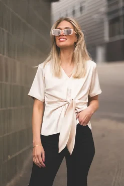 Blair Blouse Semi Rich Porcelain