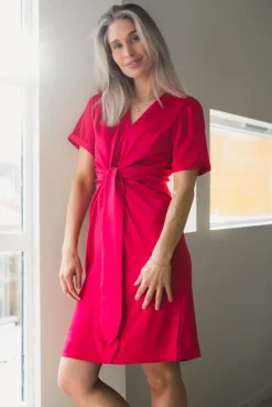 Blair Dress Semi Rich Deep Pink