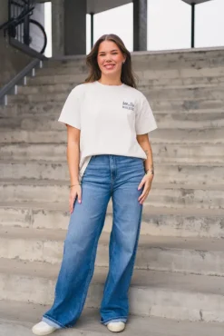 Blue Jeans Tee Ecru