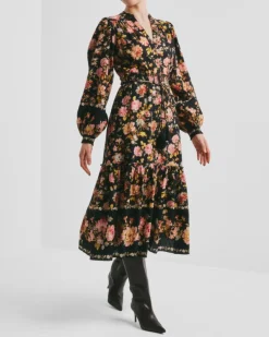 Bohemian Midi Dress Evening Field