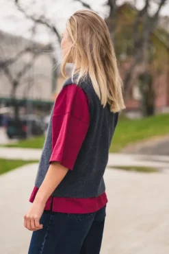 Bondie Hope Vest India Ink Melange