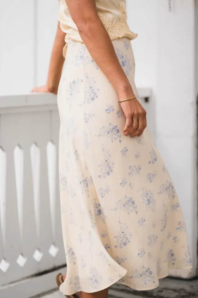 Bovary Delicate Flower Skirt Creme