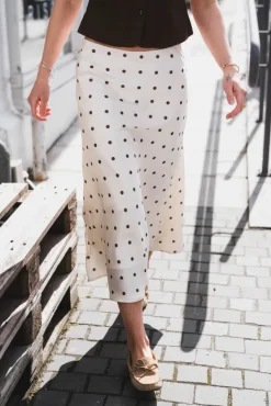 Bovary Dotted Skirt Creme