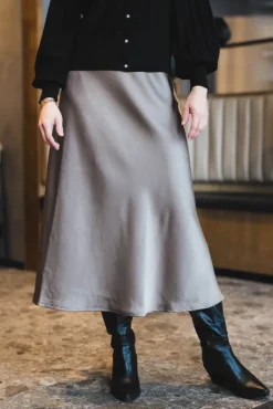 Bovary Skirt Dark Taupe