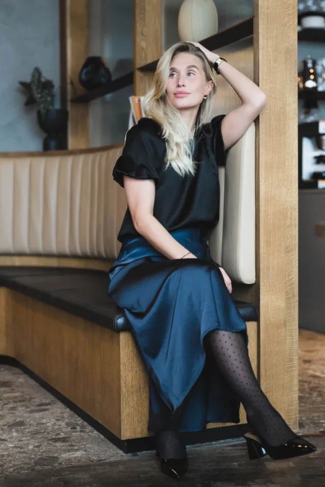 Bovary Skirt Midnight Blue