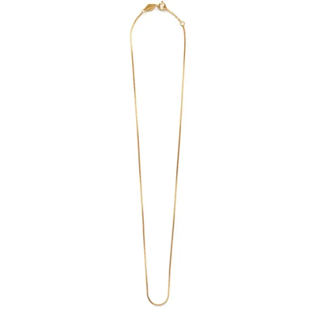 Box Chain Necklace Gold