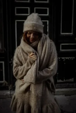 Boxy Scarf Beige Melange
