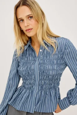 Bradshaw Washed Indigo Stripe