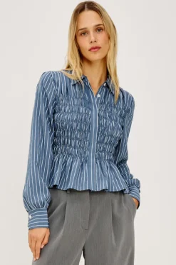 Bradshaw Washed Indigo Stripe