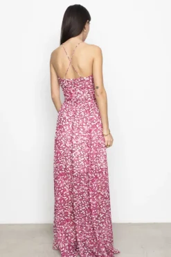 Bree Dress Berry Viola Print