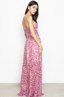 Bree Dress Berry Viola Print