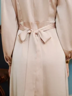 Bretti Heavy Sateen Dress Champagne