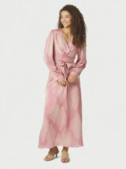 Bretti Paisley Drop Dress Evening Rose