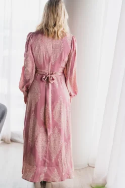 Bretti Paisley Drop Dress Evening Rose