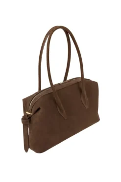 Brioche Duffle Suede Leather Chocolate