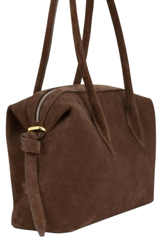 Brioche Duffle Suede Leather Chocolate