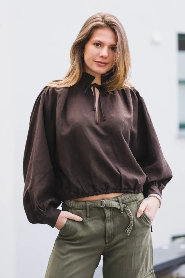 Brooke Blouse Cocoa Brown