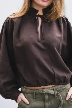 Brooke Blouse Cocoa Brown