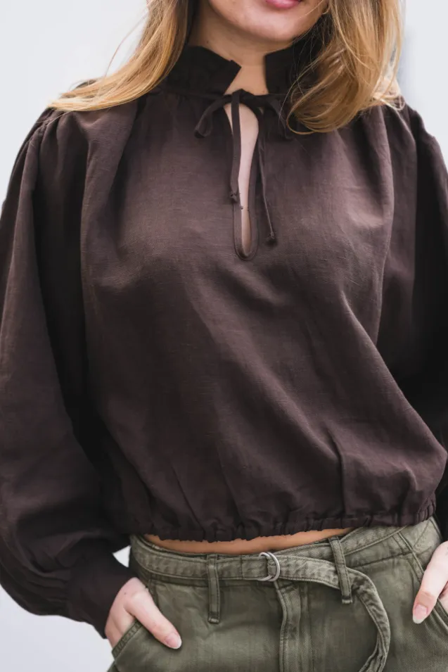 Brooke Blouse Cocoa Brown
