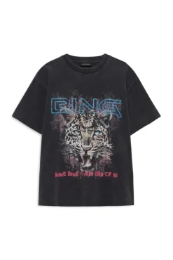 Cade Tee Leo Muse Washed Black