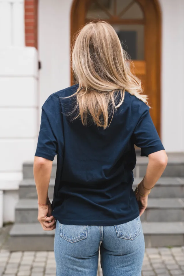 Cade Tee Melrose Stencil Navy