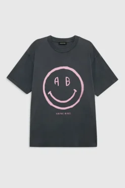 Cade Tee Smiley Washed Grey