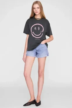 Cade Tee Smiley Washed Grey