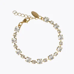 Calanthe Bracelet Gold Crystal